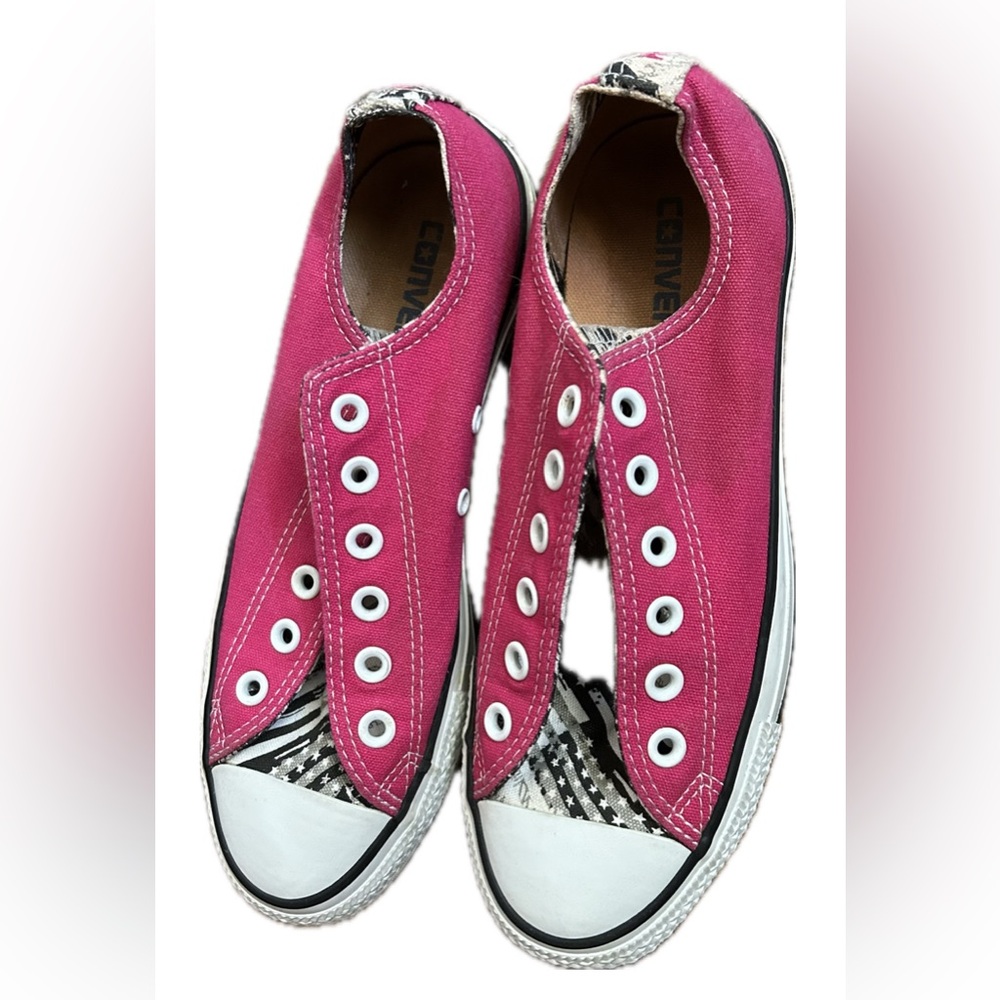Converse Chuck Taylor’s. Custom pink.